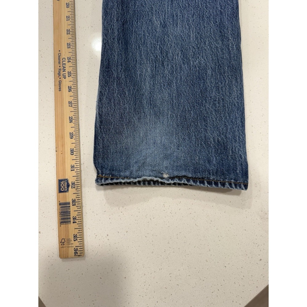 Levi's 501 Denim Jeans Pants Men's 38x34 Button Fly Blue - Picture 7 of 8